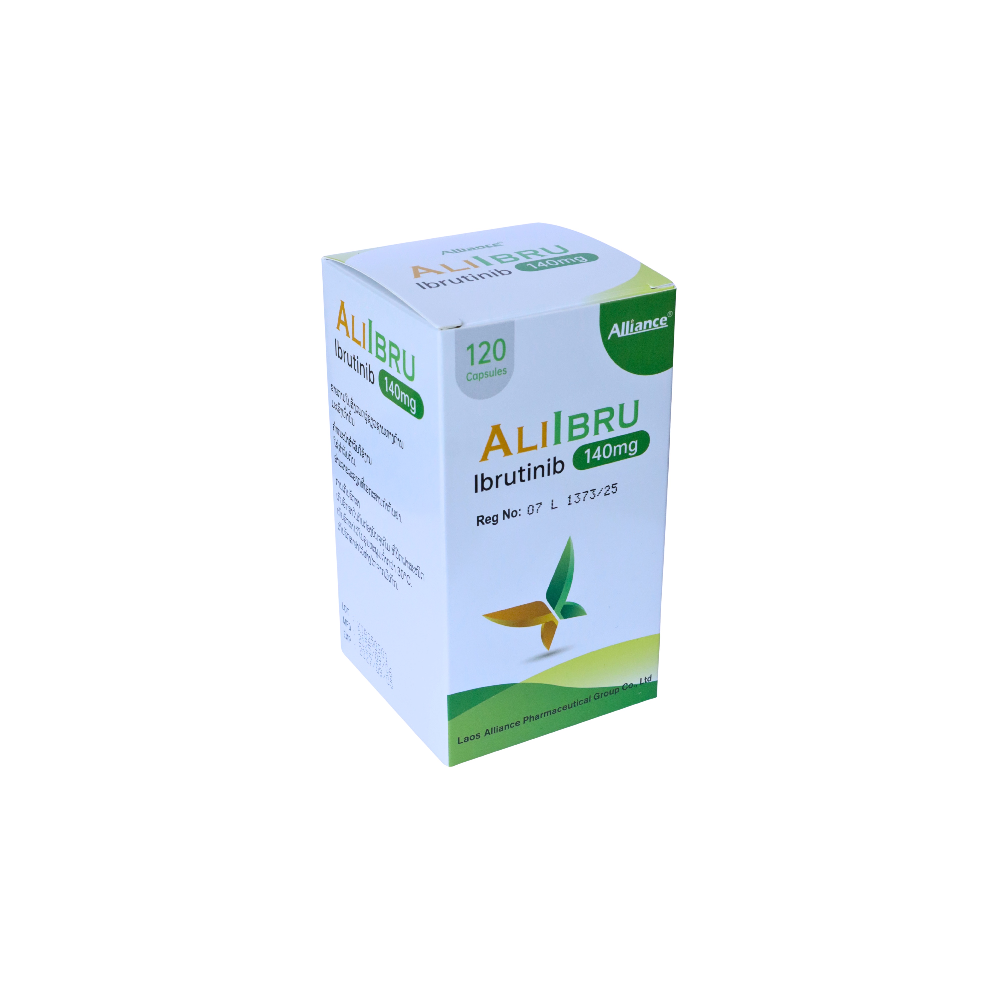 Ibutinib Ibrutinib140mg/capsule 120 tablets/bottle Lao United Pharmaceutical [Logistics aging 7-14 days]