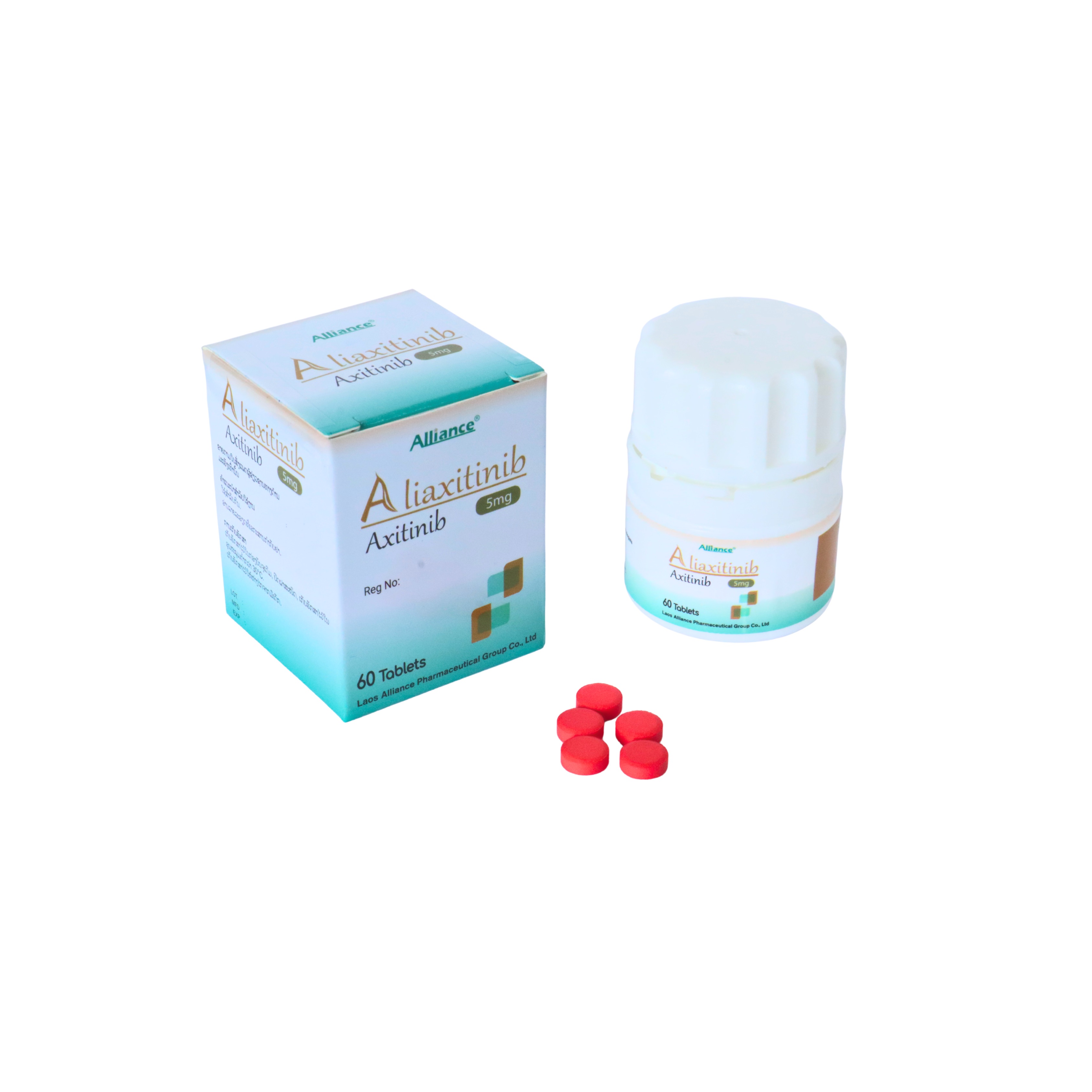 Acitinib Axitinib 5mg/tablet 60 tablets/bottle Lao United Pharmaceutical [Logistics aging 7-14 days]