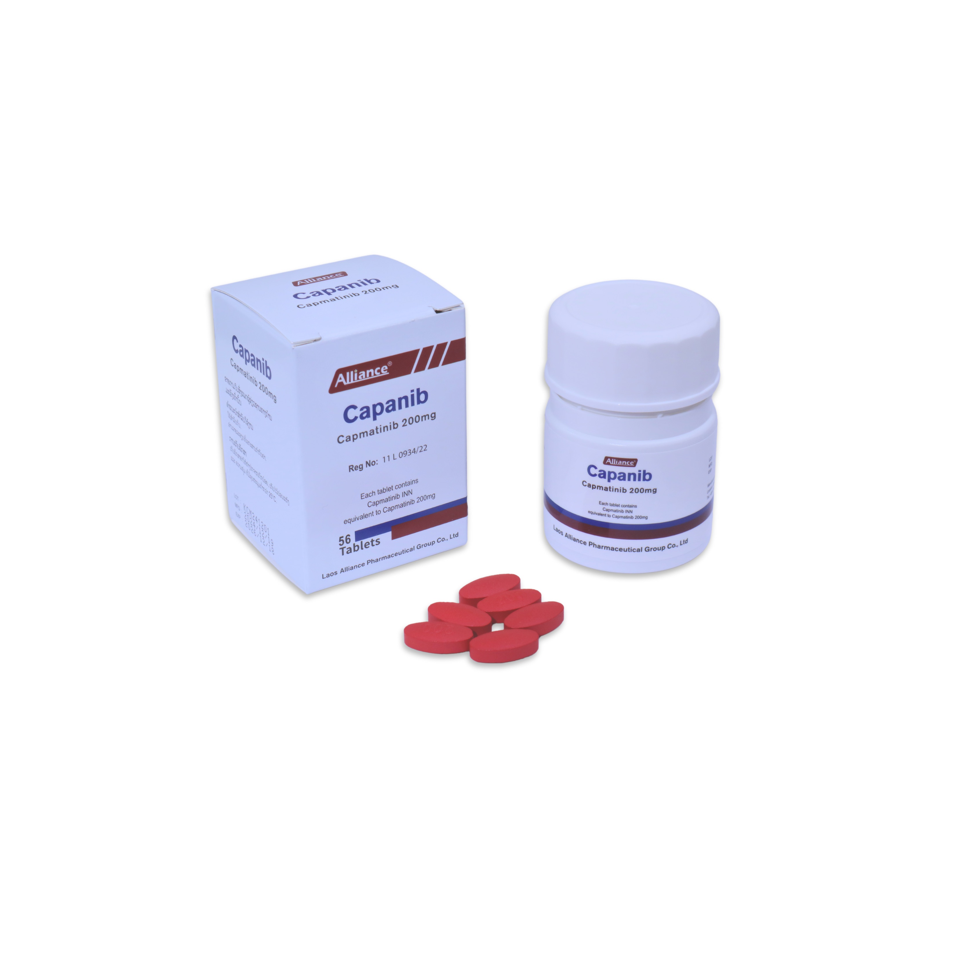 Camatinib Capmatinib 200mg/tablet 56 tablets/bottle Lao United Pharmaceutical [Logistics aging 7-14 days]