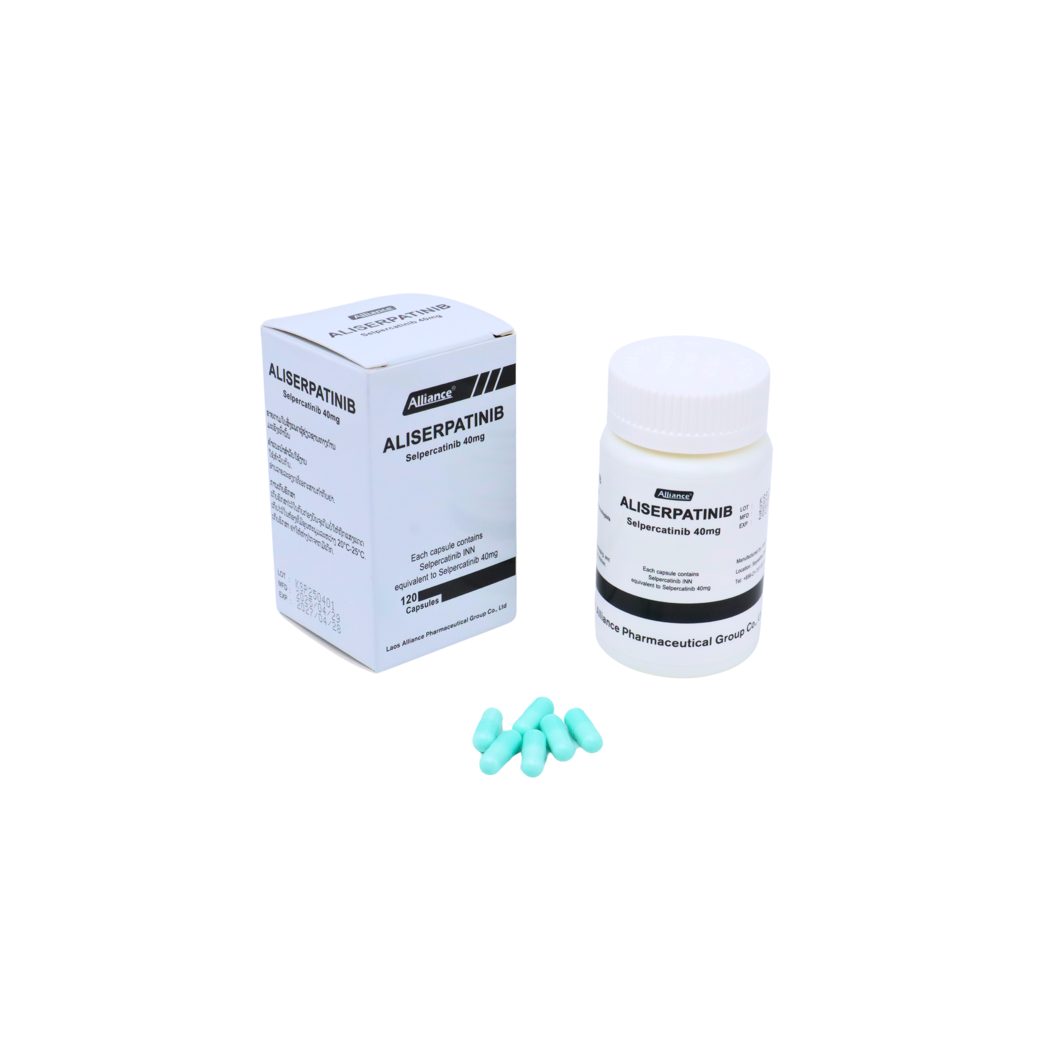 Selpercatinib 40mg/capsule 120 capsules/bottle Lao United Pharmaceutical [Logistics aging 7-14 days]