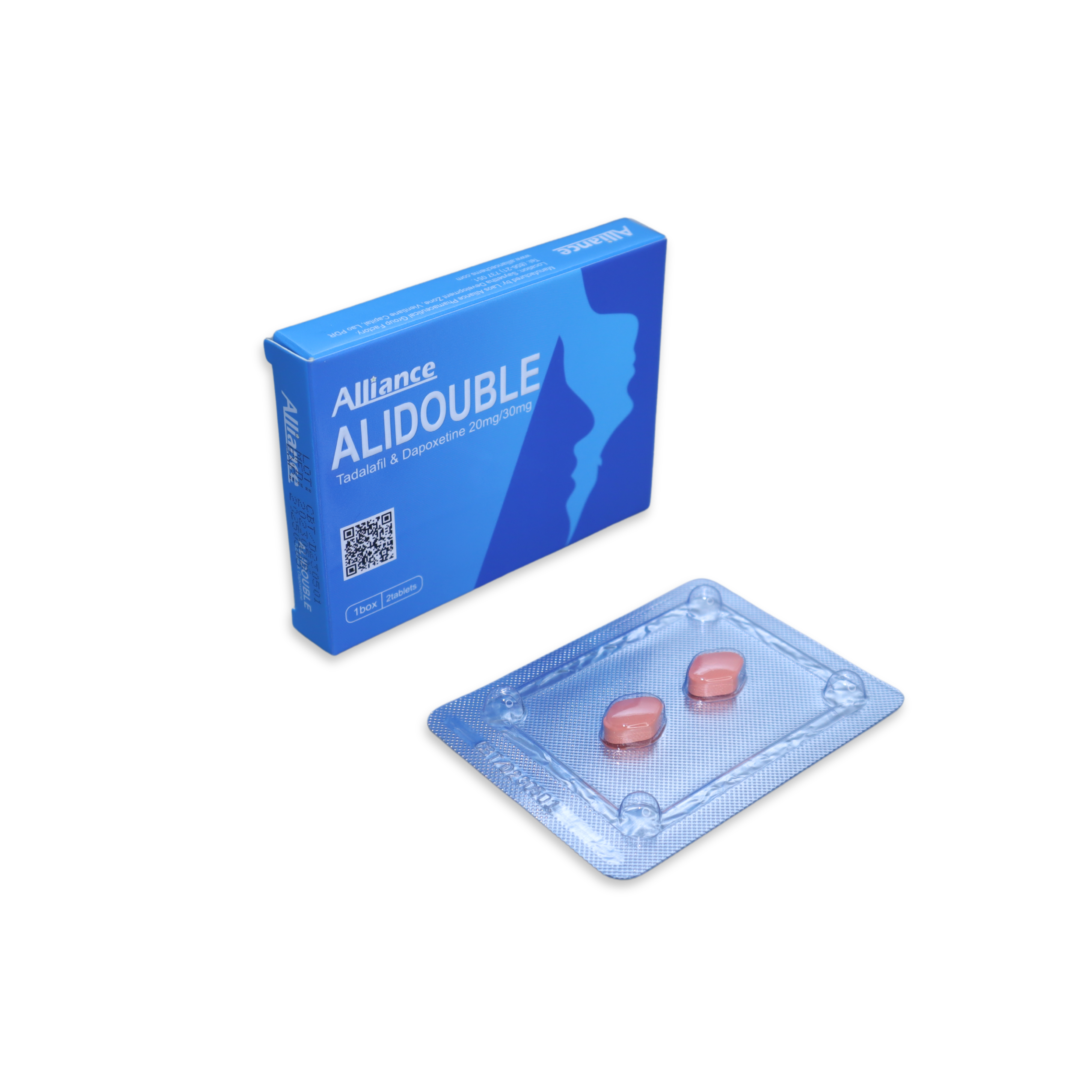 Tadalafidapoxetine tablets alidouble 2 tablets/box