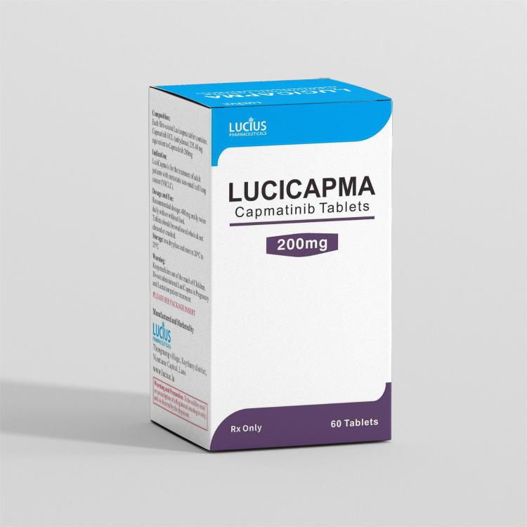 Camatinib tablets (LuciCapma) 200mg/tablet, 60 tablets/box.