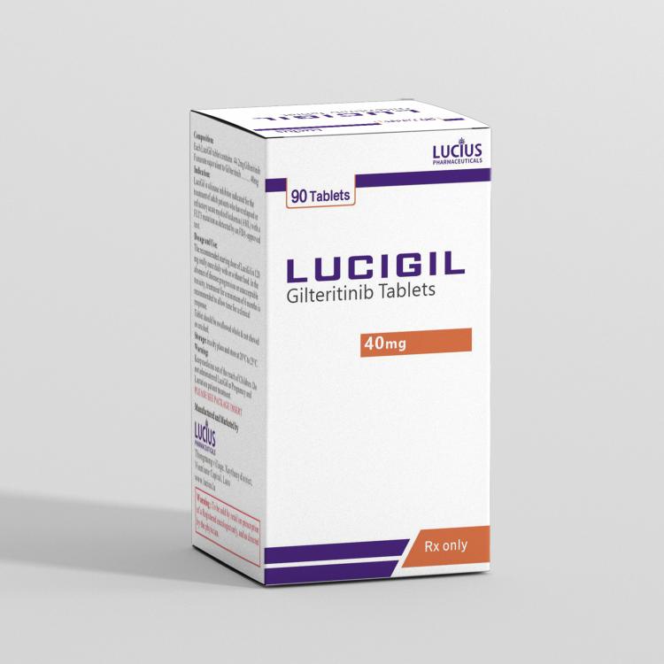Gilteritinib tablets 40mg/tablet, 90 tablets/box