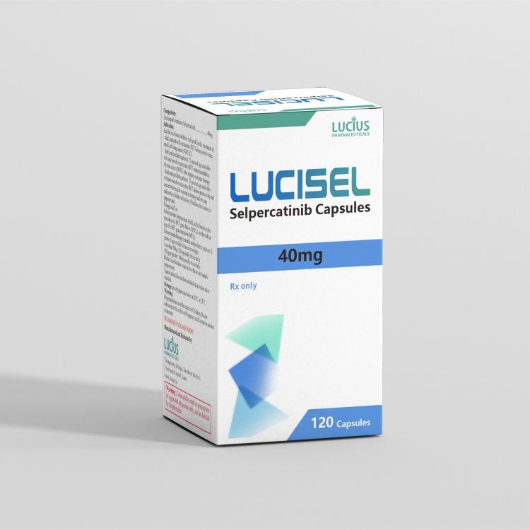 Selpercatinib capsules 40 mg/capsule, 120 capsules/box