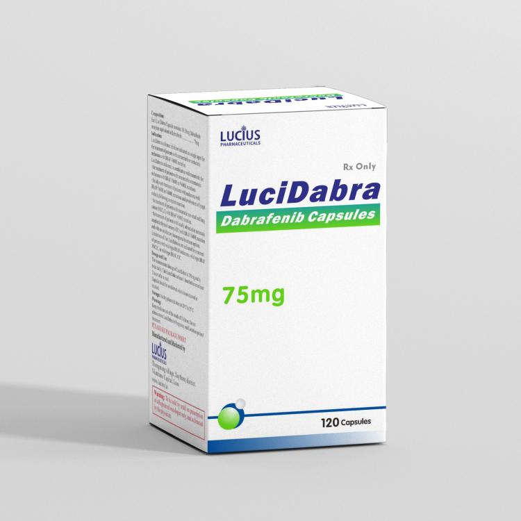 Dabrafenib capsules 75 mg/capsule, 120 capsules/box