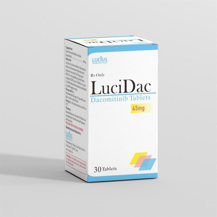 Dacomitinib 45mg Dacomitinib tablets 45mg/tablet x 30 tablets/box