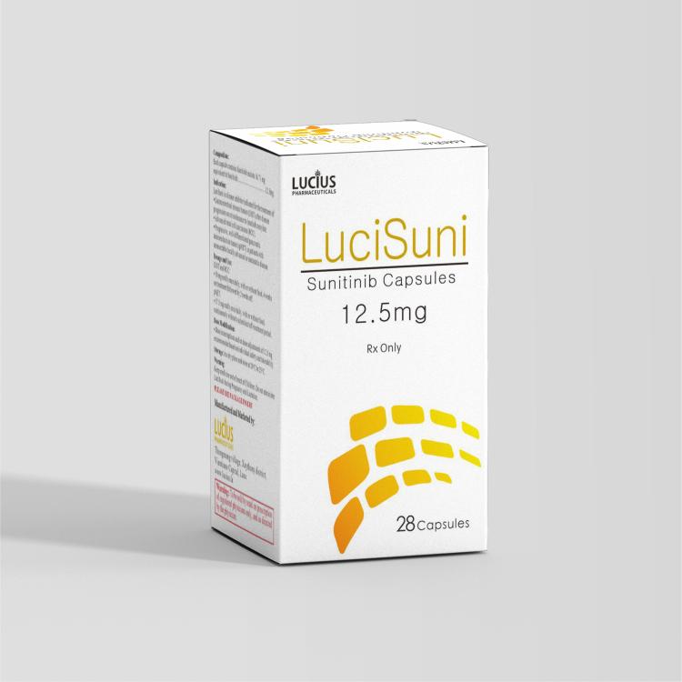 Sunitinib 12.5 mg Suninitib capsules12.5mg/ capsules, 28 capsules/box