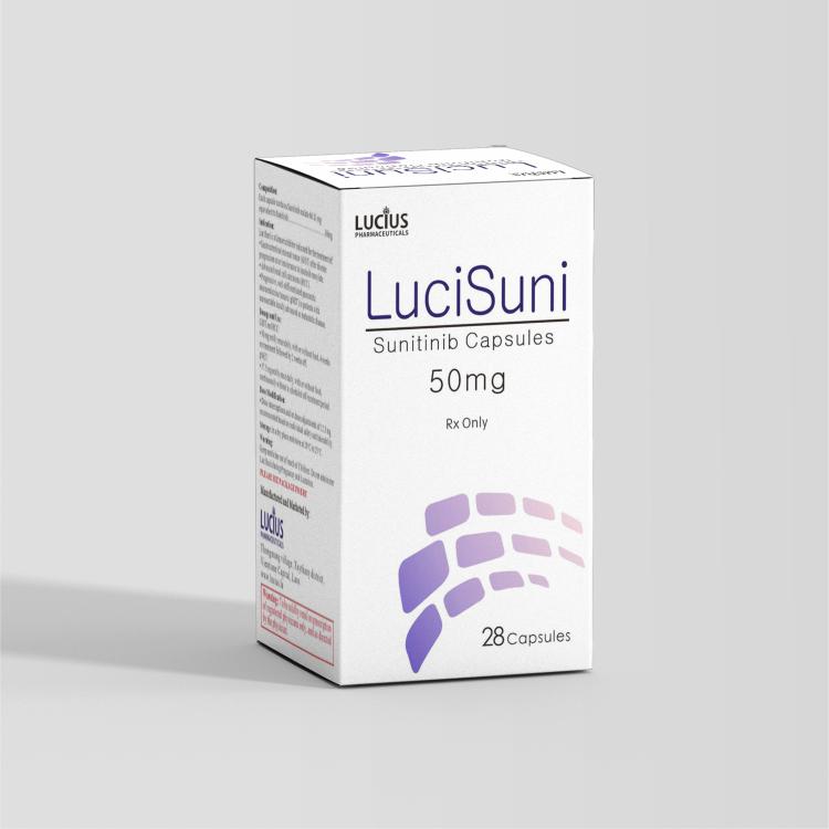 Sunitinib 50mg Suninitib capsules 50mg/capsule, 28 capsules/box