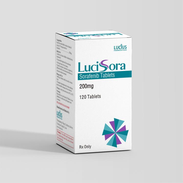 Sorafenib tablets 200mg/tablet, 120 tablets/box