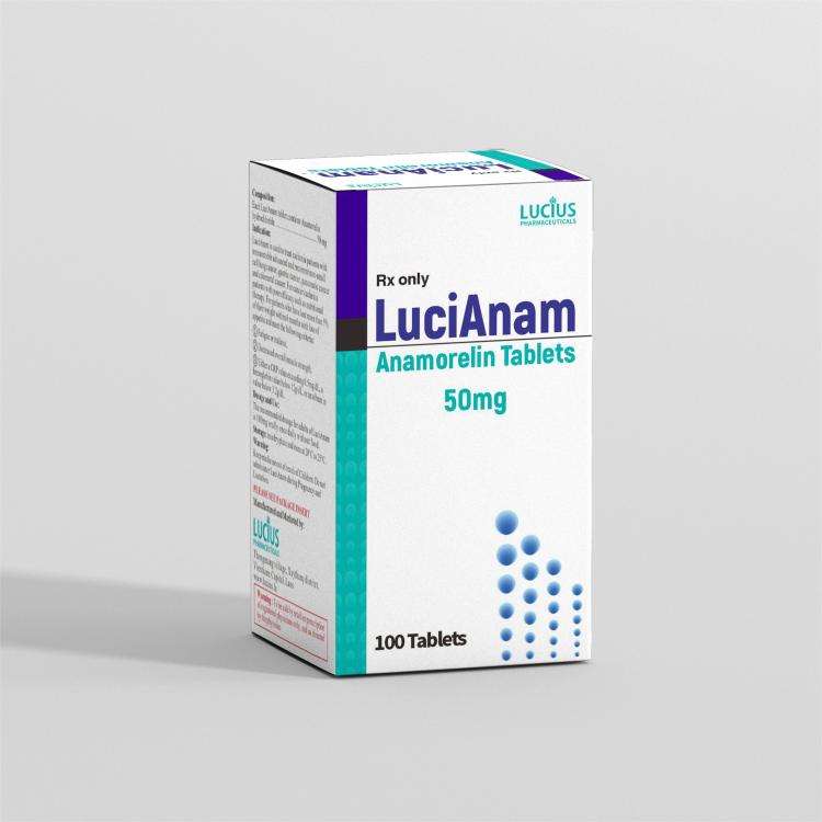 Anamorelin tablets 50mg/tablet, 100 tablets/box