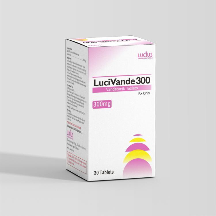 Vandetanib 300mg tablets 300mg x 30 tablets/box