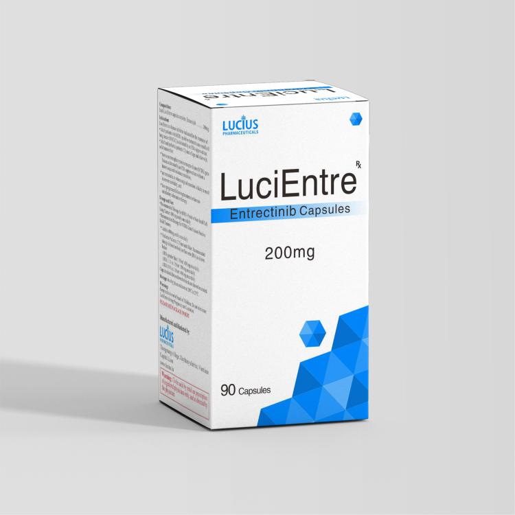 Entriptinib 200 mg Entrectinib capsules 200 mg/capsule, 90 capsules/box