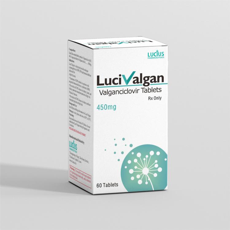 Vansevir/valganciclovir Valganciclovir tablets 450mg/tablet, 60 tablets/box