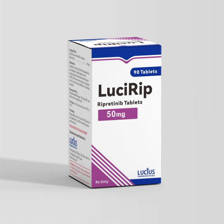 Ripretinib tablets 50mg/tablet, 90 tablets/box