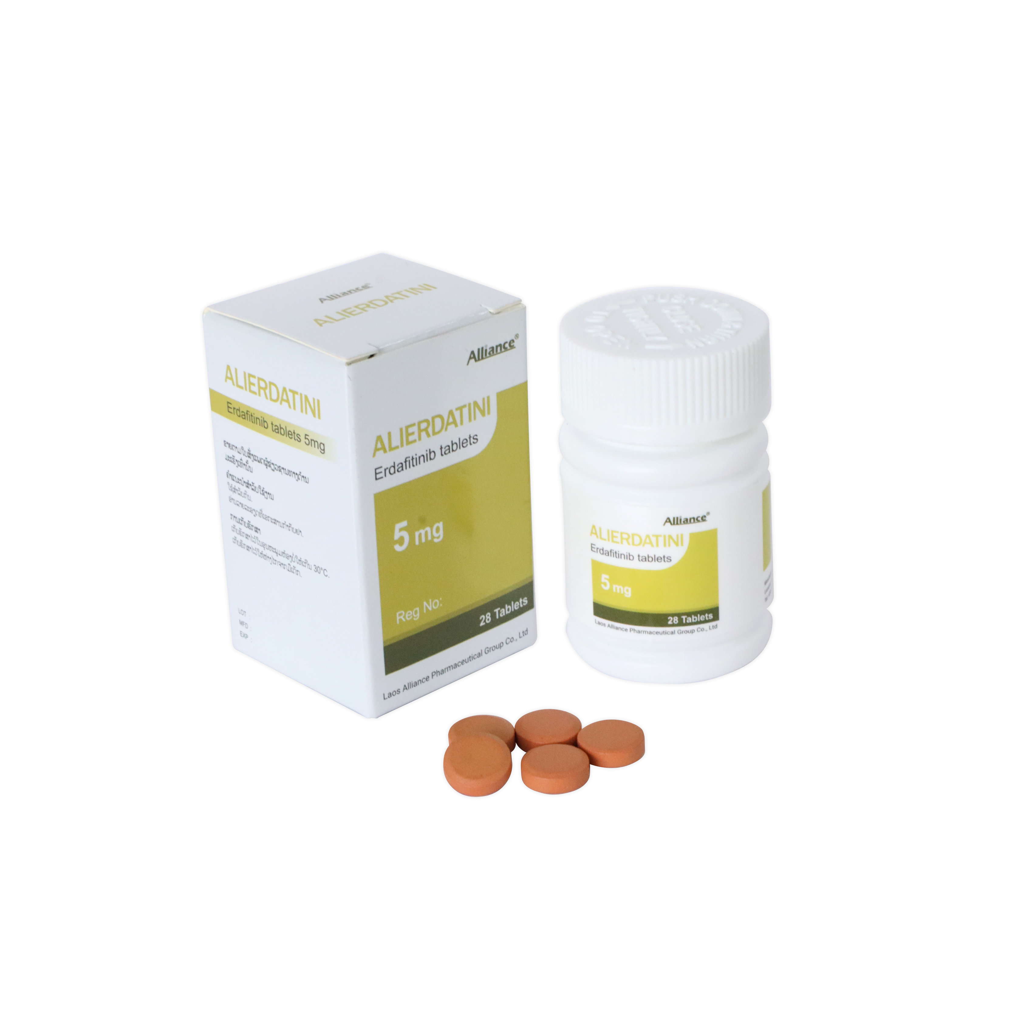 Erdatinib 5mg Erdafitinib 28 tablets/bottle
