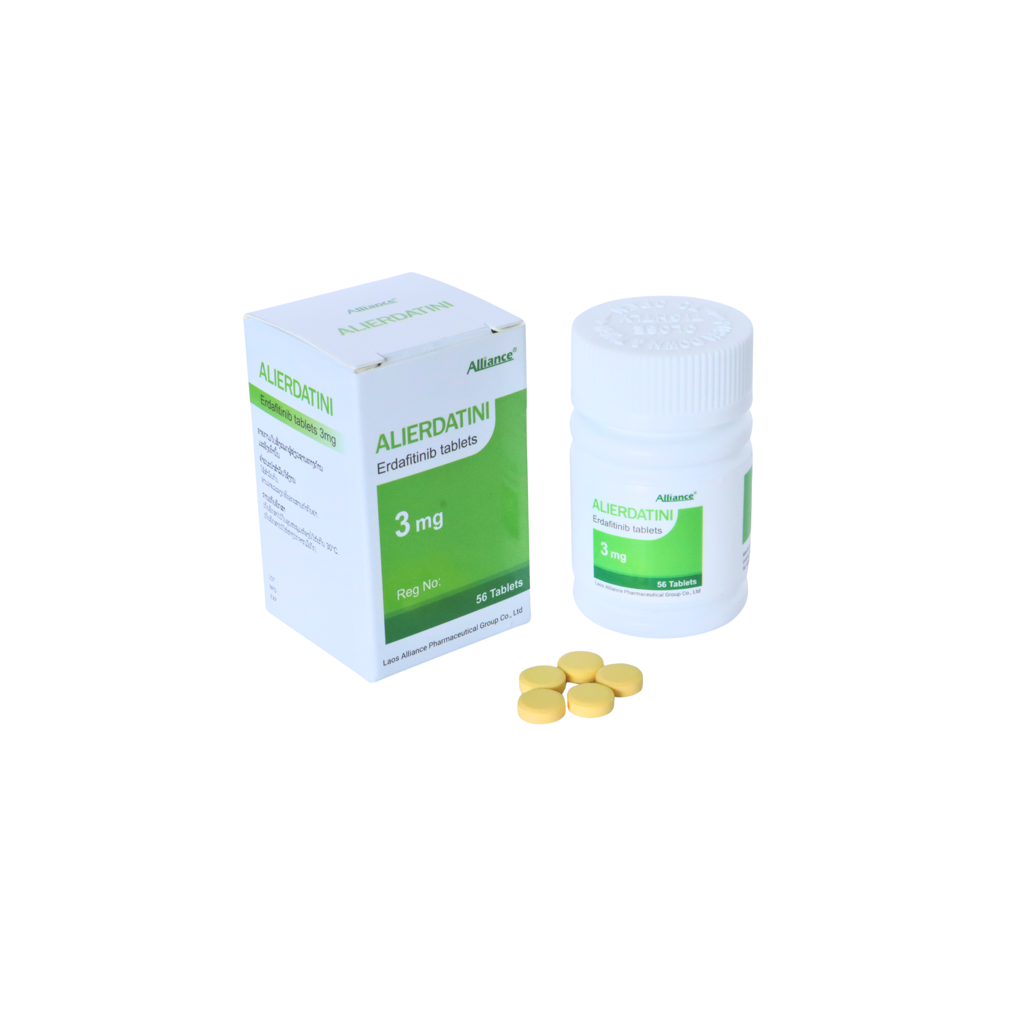 Erdatinib 3mg Erdafitinib 56 tablets/bottle